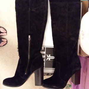 FRYE Women's Claude OTK Leather Slouch Boot